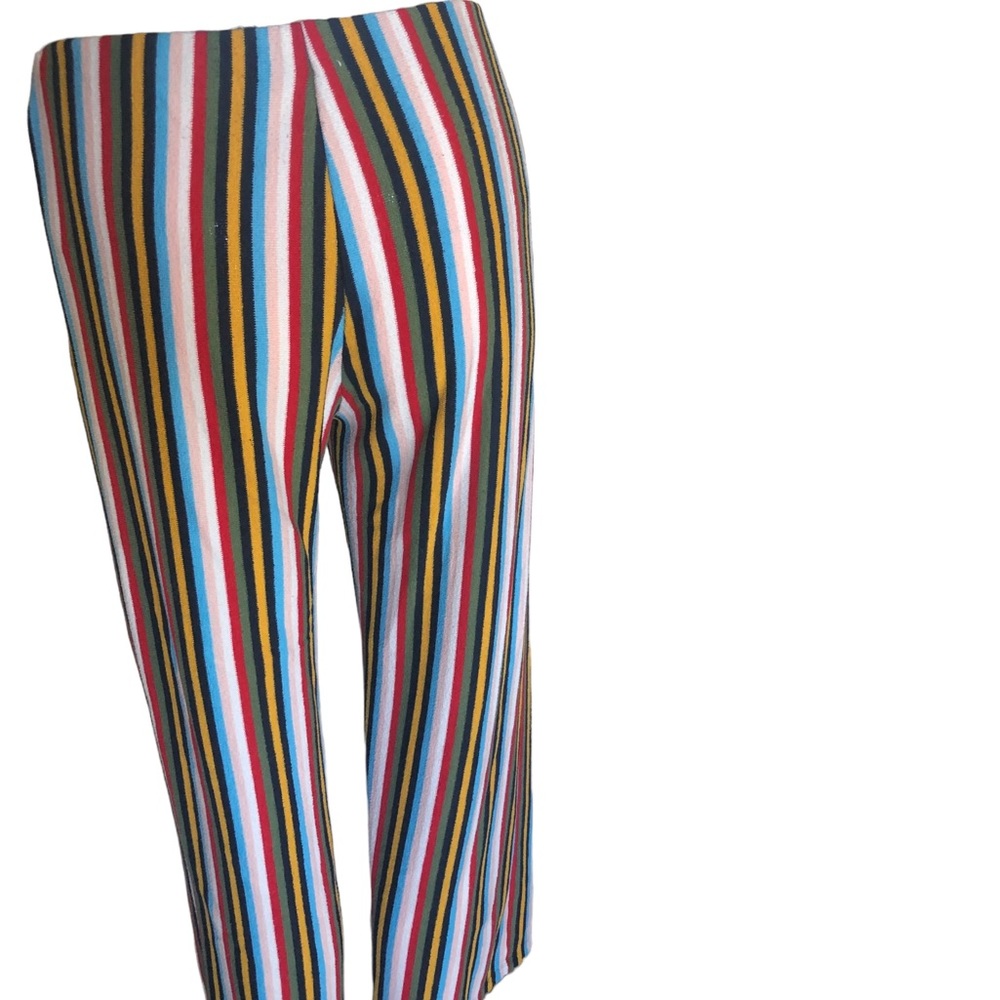 Multicolor Striped Wide Leg Pants Size S - Picture 6 of 7